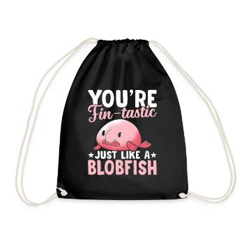 Du Bist Ein Flossenschmeckender Blobfish-besitzer, - Turnbeutel - Schwarz - Vorne