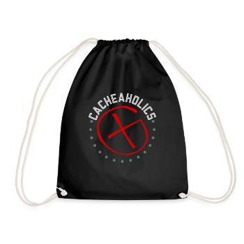 Cacheaholics - Geocaching Geocacher - Sac de sport léger - noir - Devant