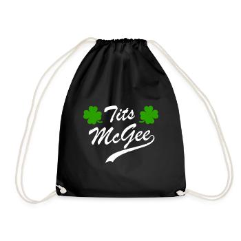 Lustige Titten für Frauen McGee St. Patrick's Day - Turnbeutel - Schwarz - Vorne