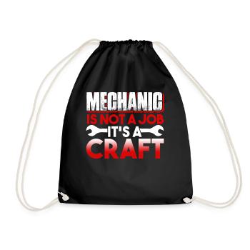 Mechanic Mechanic Is Not A Job It's A Craft - Drawstring Bag - black - Front
