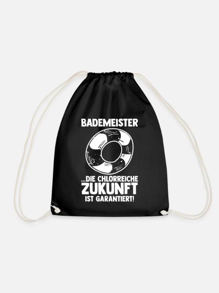 Rettungsschwimmer Bademeister - Turnbeutel - Schwarz