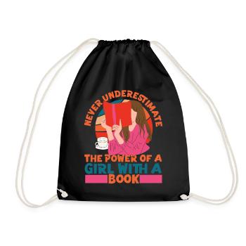 Feminist Never Underestimate The - Drawstring Bag - black - Front