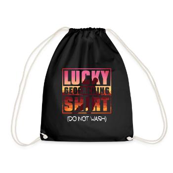 Chemise de géocaching porte-bonheur (ne pas laver) Geocaching - Sac de sport léger - noir - Devant