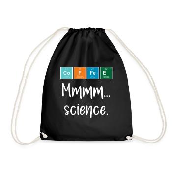 CAFÉ - Mmmm... science - Sac de sport léger - noir - Devant