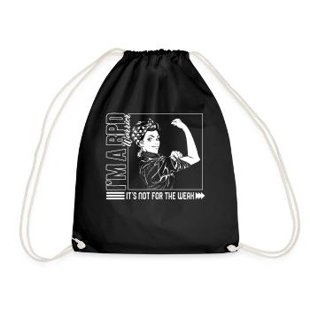 Borderline Personality Disorder Shirt, I'm A BPD - Drawstring Bag - black - Front