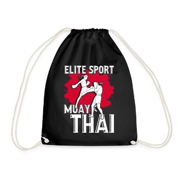 Muay Thai Elite Sport Muay Thai - Drawstring Bag - black - Front