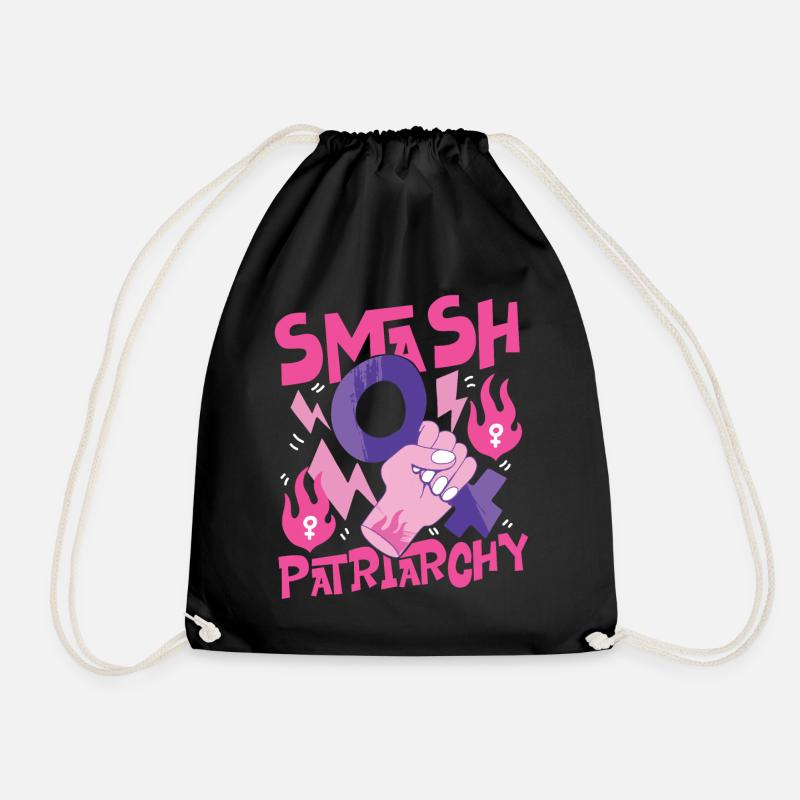 Feminist Smash Patriarchy - Turnbeutel - Schwarz