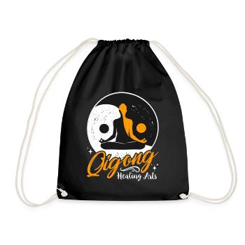 Arts de guérison Qigong Yin Yang Tai Chi Méditation - Sac de sport léger - noir - Devant