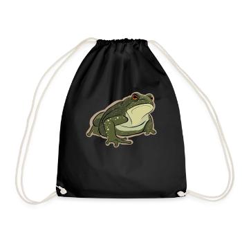 Laubfrosch Kröte Kaulquappe Froschzüchter Frosch - Turnbeutel - Schwarz - Vorne