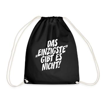 Das Einzigste Gibt Es Nicht Grammatik Germanistik - Turnbeutel - Schwarz - Vorne