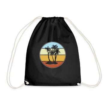 Palm Rétro - Sac de sport léger - noir - Devant