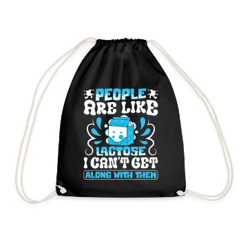 Produits laitiers intolérants au lactose - Sac de sport léger - noir - Devant