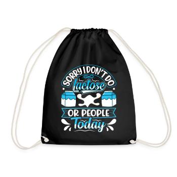 Produits laitiers intolérants au lactose - Sac de sport léger - noir - Devant