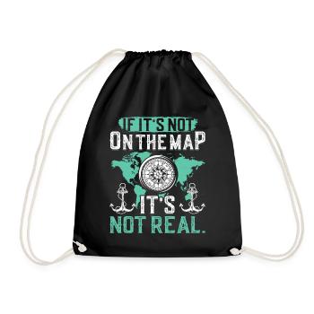 Cartographers - Drawstring Bag - black - Front
