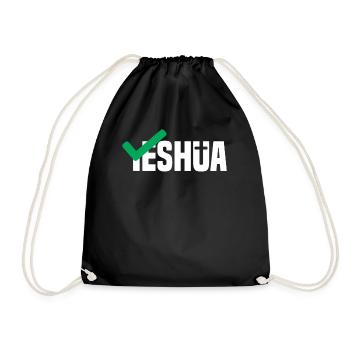Yeshua - Drawstring Bag - black - Front