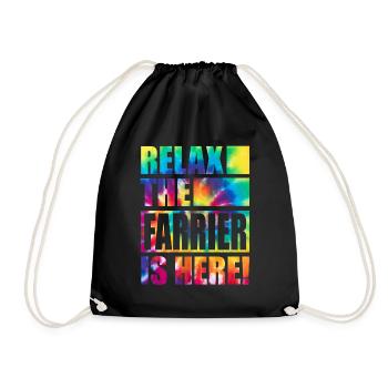 Farrier Funny Saying - Drawstring Bag - black - Front