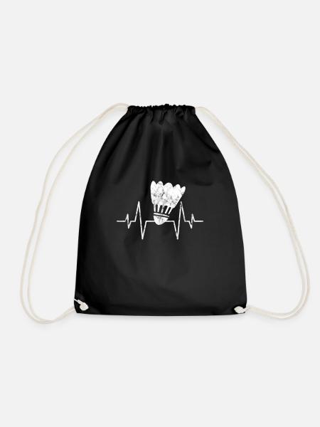 Badminton Heartbeat - Sac de sport léger - noir