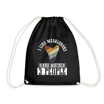 J’aime les mégalodons et peut-être 3 personnes - Sac de sport léger - noir - Devant