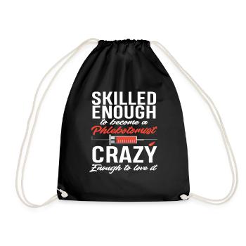 Puncture force - Drawstring Bag - black - Front