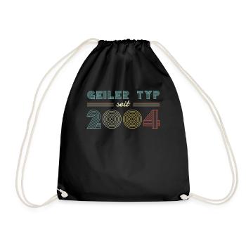 18. Geburtstag Männer TShirt 2004 Geburtstag Mann - Turnbeutel - Schwarz - Vorne
