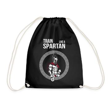 Spartan Fitness Warrior - Drawstring Bag - black - Front