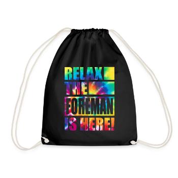 Contremaître drôle de dicton - Sac de sport léger - noir - Devant