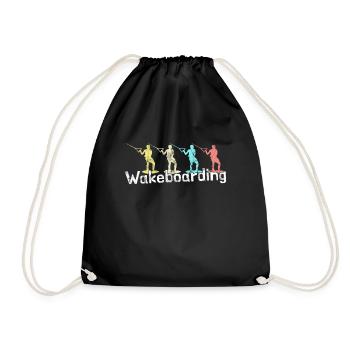 Wakeboarding - Turnbeutel - Schwarz - Vorne