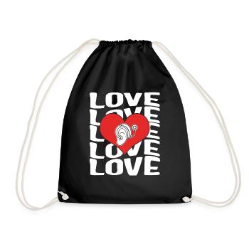 Chemise de sensibilisation à la perte auditive, Love Cochlear - Sac de sport léger - noir - Devant
