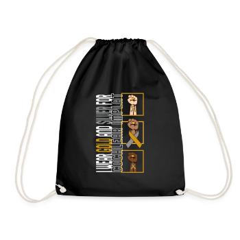 Chemise de sensibilisation à la perte auditive, je porte de l’or et - Sac de sport léger - noir - Devant