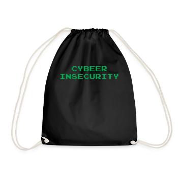 Cyber Insecurity - Turnbeutel - Schwarz - Vorne