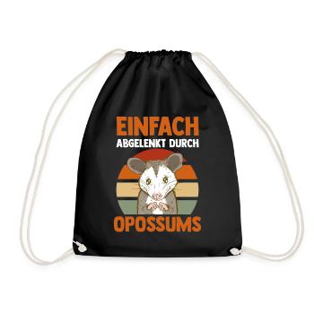 Opossum - Turnbeutel - Schwarz - Vorne
