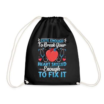 Nursing Assistant Design - Drawstring Bag - black - Front