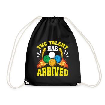 Funny Bocce Game - Drawstring Bag - black - Front