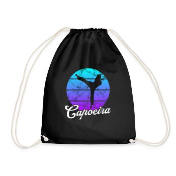 Capoeira - Drawstring Bag - black - Front