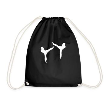 Capoeira - Drawstring Bag - black - Front