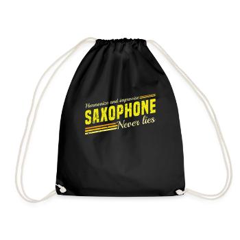 Harmonize & Improvise Saxophone never lies - Jazz - Turnbeutel - Schwarz - Vorne