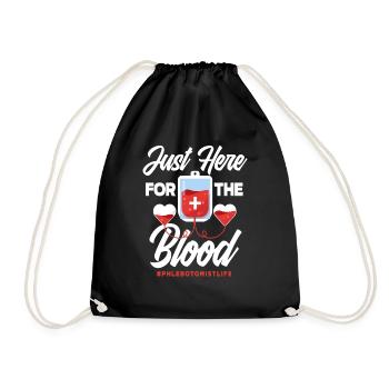 Puncture force - Drawstring Bag - black - Front