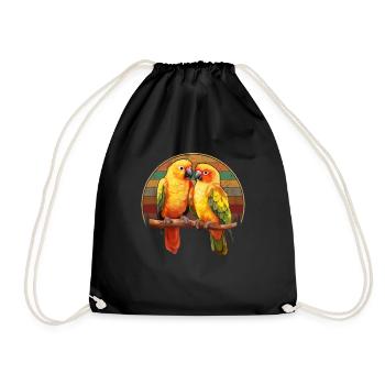 Sun Conure, parrot Conure - Turnbeutel - Schwarz - Vorne