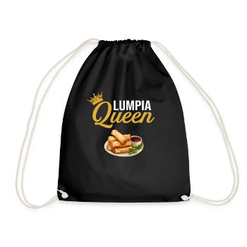 Lumpia Queen, Philippine Filipino Asian Food - Turnbeutel - Schwarz - Vorne