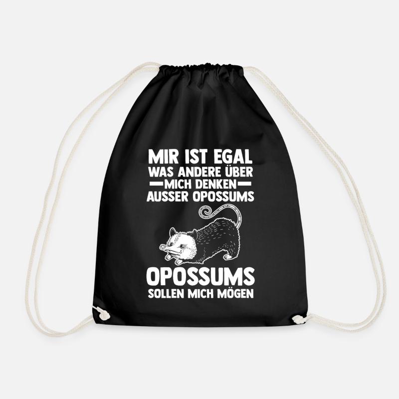 Opossum - Turnbeutel - Schwarz