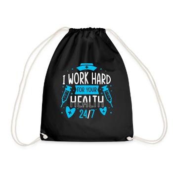 Registered Nurse - Drawstring Bag - black - Front