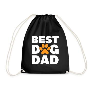 Meilleur père de chien - Sac de sport léger - noir - Devant