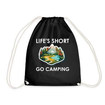 La vie courte Go Camping - Sac de sport léger - noir - Devant