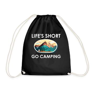 La vie courte Go Camping - Sac de sport léger - noir - Devant