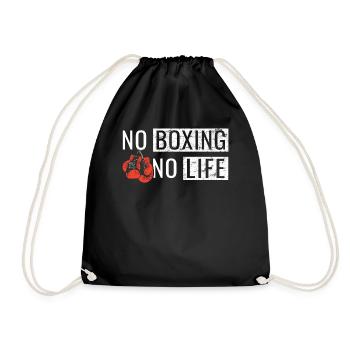 Pas de boxe pas de vie Arts martiaux Boxe - Sac de sport léger - noir - Devant