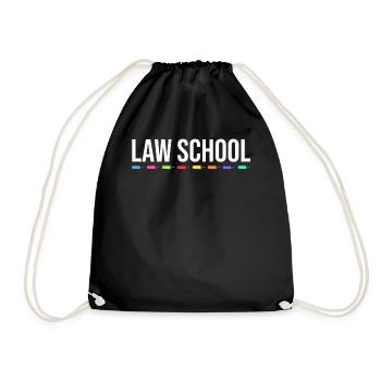 Law School Marker Attorney Lawyer - Drawstring Bag - black - Front