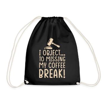 Future Lawyer Objection - Drawstring Bag - black - Front