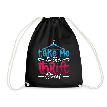 Thrift Shopping Emmenez-moi à l’occasion de l’occasion - Sac de sport léger - noir - Devant