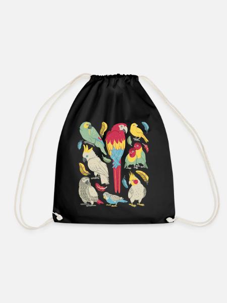Perroquets - Sac de sport léger - noir