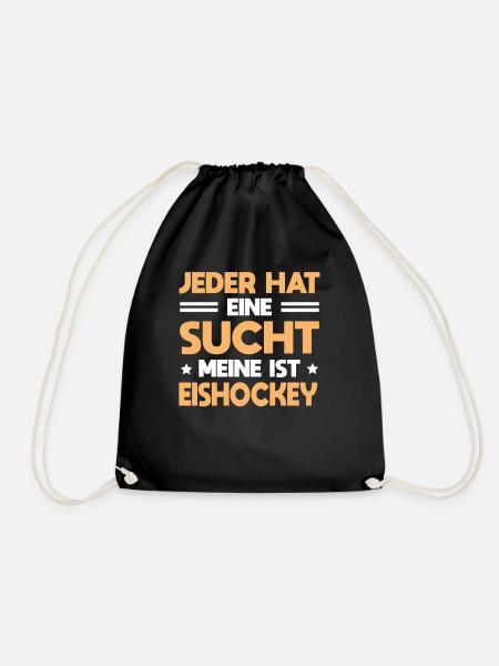 Hockeyspieler Jeder Hat Sucht Meine Ist Eishockey - Turnbeutel - Schwarz